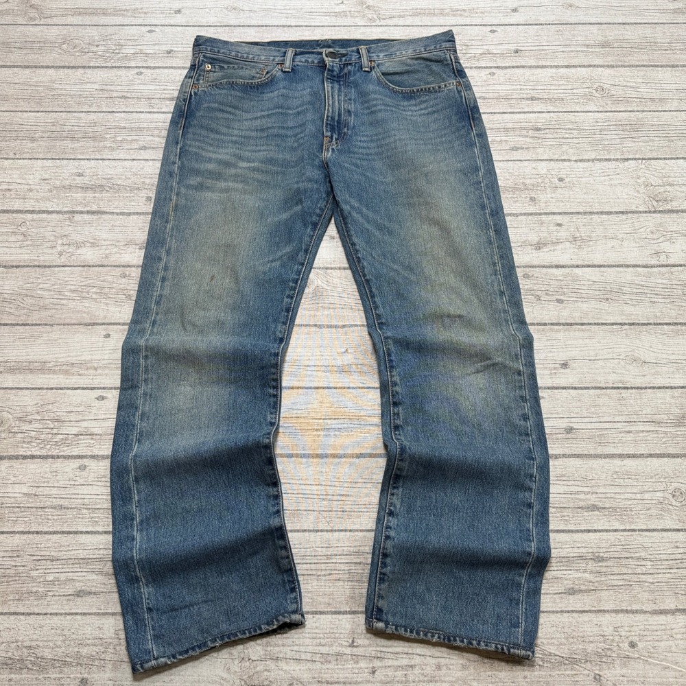 Vintage Levi's 505 Jeans Mens 34x32 Blue Medium Wash Relaxed Fit Straight Cotton